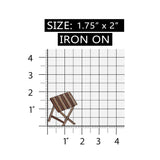 ID 1794A Side Table Patch Beach Vacation Craft Embroidered Iron On Applique
