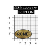 ID 1897 Rome Italy Badge Patch Travel Souvenir Sign Embroidered Iron On Applique
