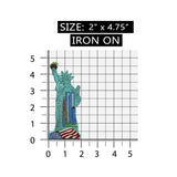 ID 1918 Statue of Liberty Patch New York Patriotic Embroidered Iron On Applique