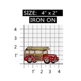 ID 1933 Surf Wagon Patch Beach Cruiser Car Embroidered Iron On Applique