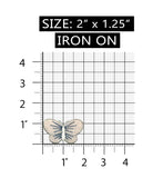 ID 2035 Transparent Butterfly Patch Garden Insect Embroidered Iron On Applique