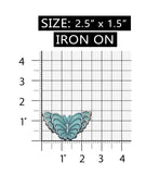 ID 2037 Butterfly Emblem Patch Garden Fairy Insect Embroidered Iron On Applique