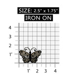 ID 2136 Spotted Lace Butterfly Patch Garden Insect Embroidered Iron On Applique