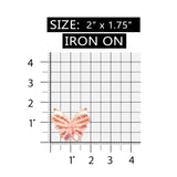 ID 2184 Sequin Butterfly Emblem Patch Cute Garden Fairy Insect Iron On Applique