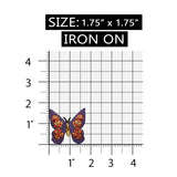 ID 2199 Floral Butterfly Patch Garden Bug Insect Embroidered Iron On Applique