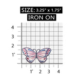 ID 2211 Mystical Butterfly Patch Garden Fairy Insect Embroidered IronOn Applique