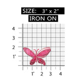 ID 2212 Butterfly 3D Lace Wings Patch Garden Pretty Insect Bug Iron On Applique