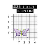 ID 2349 Spotted Wing Butterfly Patch Flying Garden Embroidered Iron On Applique