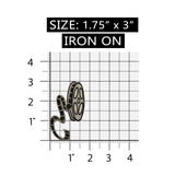 ID 2368C Film Reel Patch Classic Movie Tape Magic Embroidered Iron On Appliques