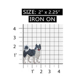 ID 2752 Alaskan Husky Dog Patch Puppy Breed Sled Embroidered Iron On Applique
