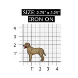 ID 2765 Dog Standing Patch Puppy Pet Animal Canine Embroidered Iron On Applique