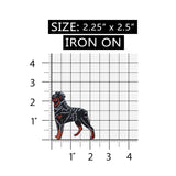 ID 2768 Rottweiler Dog Patch Guard Puppy Breed Embroidered Iron On Applique