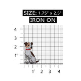 ID 2771 Terrier Dog Patch Jack Russell Puppy Breed Embroidered Iron On Applique