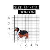 ID 2777 Border Collie Dog Patch Puppy Breed Herder Embroidered Iron On Applique