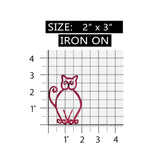 ID 2944 Cat Outline Patch Kitten Pet Symbol Craft Embroidered Iron On Applique