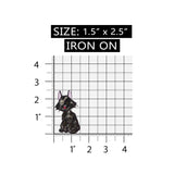 ID 2979 Fluffy Cat Patch Fuzzy Kitten Kitty Happy Embroidered Iron On Applique