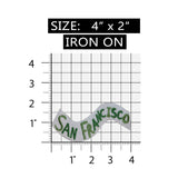 ID 3071 San Francisco Flag Patch Travel Banner Sign Embroidered Iron On Applique