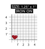 ID 3254B Heart With Arrow Patch Valentine Day Love Embroidered Iron On Applique