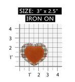 ID 3283ABC Set of 3 Felt Plaid Heart Patch Valentines Day Love Iron On Applique
