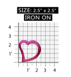 ID 3284ABC Set of 3 Assorted Heart Patches Valentine Embroidered IronOn Applique