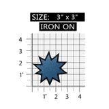 ID 3462B Comic Book Explosion Symbol Patch Pow Bam Embroidered Iron On Applique