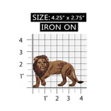 ID 3574 Male Lion Patch Predator Safari Zoo King Embroidered Iron On Applique