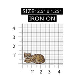 ID 3620 Tabby Cat Patch Striped Domestic Pet Kitten Embroidered Iron On Applique