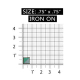 ID 3635 Lot of 3 Multi Colored Tile Patch Flag Craft Embroidered IronOn Applique