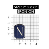 ID 3661 Blue Nordstrom Logo Patch N Badge Symbol Embroidered Iron On Applique