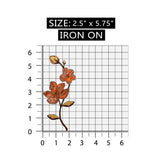 ID 5132 Flower Decoration 3D Petals Patch Beads Embroidered Iron On Applique