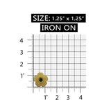 ID 6069 Yellow Daisy Bloom Patch Flower Garden Embroidered Iron On Applique
