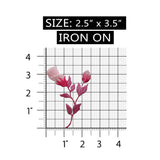 ID 6158 Pink Lace Rose Flower Patch Garden Love Embroidered Iron On Applique