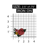 ID 6193 Pink Rose Bouquet Patch Garden Flower Gift Embroidered Iron On Applique