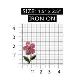 ID 6200 Pink Sequin Daisy Patch Flower Garden Bloom Embroidered Iron On Applique