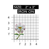 ID 6219 Pansy Flower Patch Garden Blossom Spring Embroidered Iron On Applique