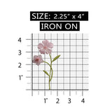 ID 6264 Pink Lace Flower Patch Craft Garden Blossom Embroidered Iron On Applique