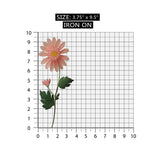 ID 6280 Pink Lace Petal Daisy Patch Flower Garden Embroidered Iron On Applique