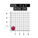 ID 6281 Pink Hibiscus Blossom Patch Hawaii Garden Embroidered Iron On Applique