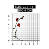 ID 6368 Tulip Flower Buds Patch Spring Garden Bloom Embroidered Iron On Applique