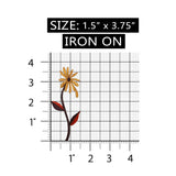 ID 6848 Daisy Wilting Flower Patch Garden Flower Embroidered Iron On Applique