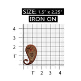 ID 7003 Flower Paisley Pattern Patch Western Design Embroidered Iron On Applique