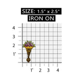 ID 7067 Yellow Bouquet Patch Flower Gift Decoration Embroidered Iron On Applique