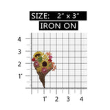 ID 7070 Bouquet of Flowers Patch Cornucopia Blossom Embroidered Iron On Applique