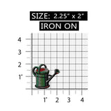 ID 7087 Metal Watering Can Patch Garden Farm Bucket Embroidered Iron On Applique