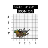 ID 7088 Gardening Supplies Patch Basket Tools Plant Embroidered Iron On Applique