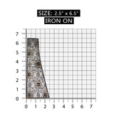 ID 7114 Lace Flower Strip Patch Fashion Badge Craft Embroidered Iron On Applique