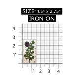 ID 7186 Tree Portrait Badge Patch Plant Life Design Embroidered Iron On Applique