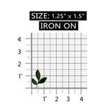 ID 7200 Green Plant Leaves Patch Flower Leaf Nature Embroidered Iron On Applique