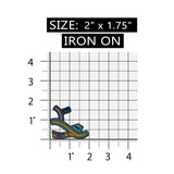 ID 7395 Sequin Strap Sandal Patch Beach Shoe Fashion Embroidered IronOn Applique