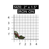 ID 7437 Alligator Skin High Heel Shoe Patch Fashion Embroidered Iron On Applique